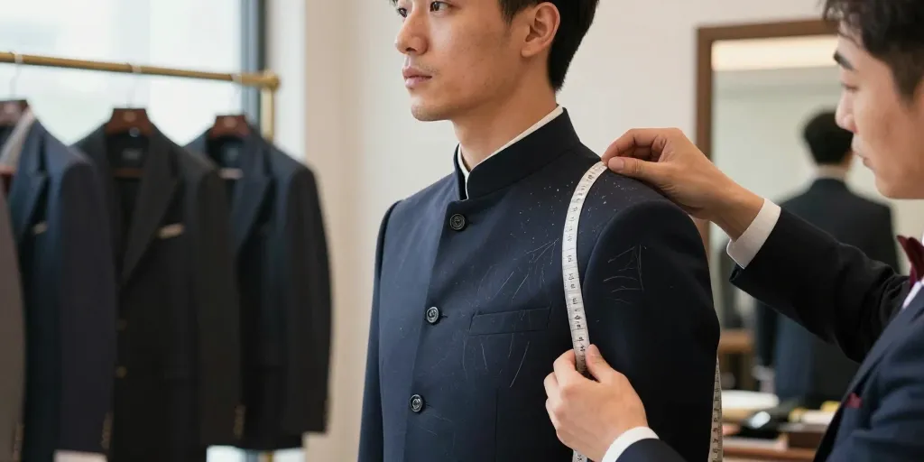 costume col mao homme mariage